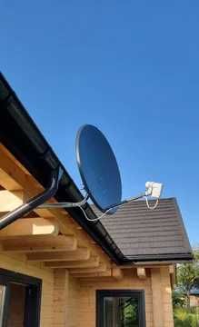 Antena satelitarna z konwerterem single używana talerz  BIŁGORAJ