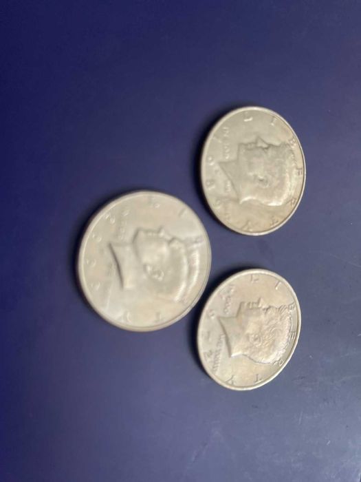 Монета 50 центов США Кеннеди  ( 1/2 доллара, half dollar )