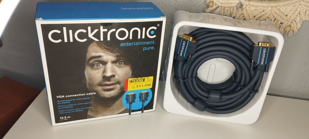 Clicktronic cabo VGA 10m
5.0 de 5 estrelas de 6 avaliaçõ