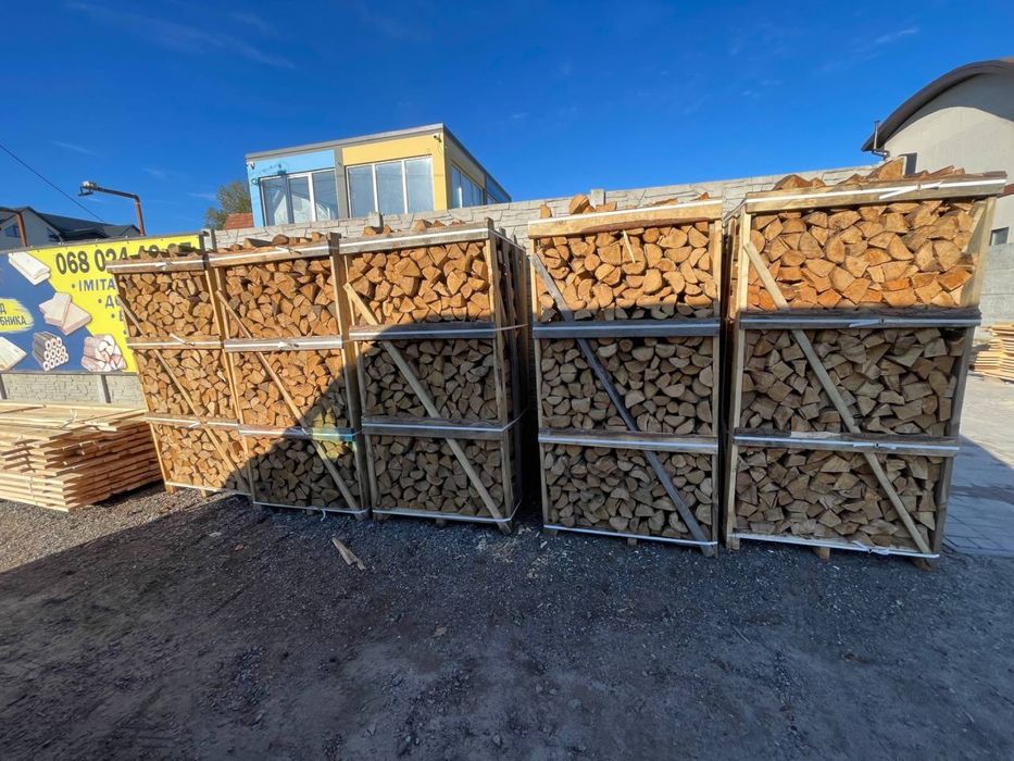 Продам Дрова рубані в ящиках: Береза, Дуб, Ясень, Граб, Піні кей