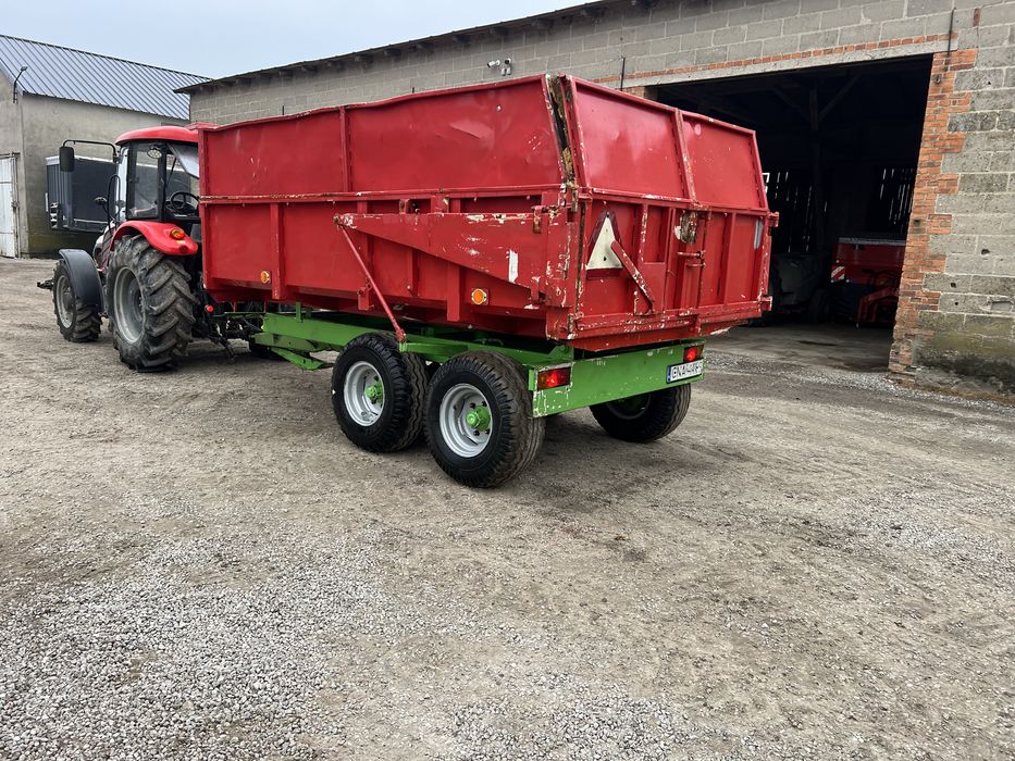 Przyczepa tandem mulda warfama t 041 t 042 super stan 8 ton transport