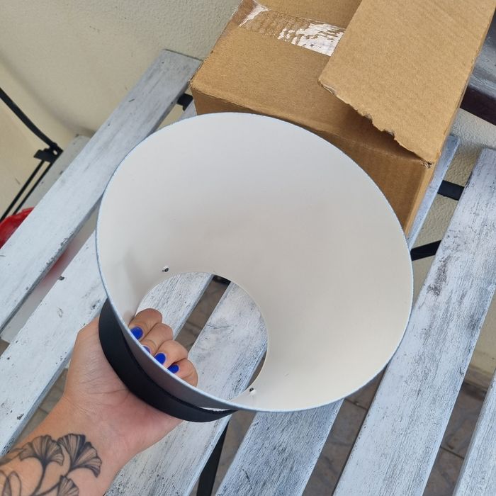 Abajur preto novo do Leroy Merlin