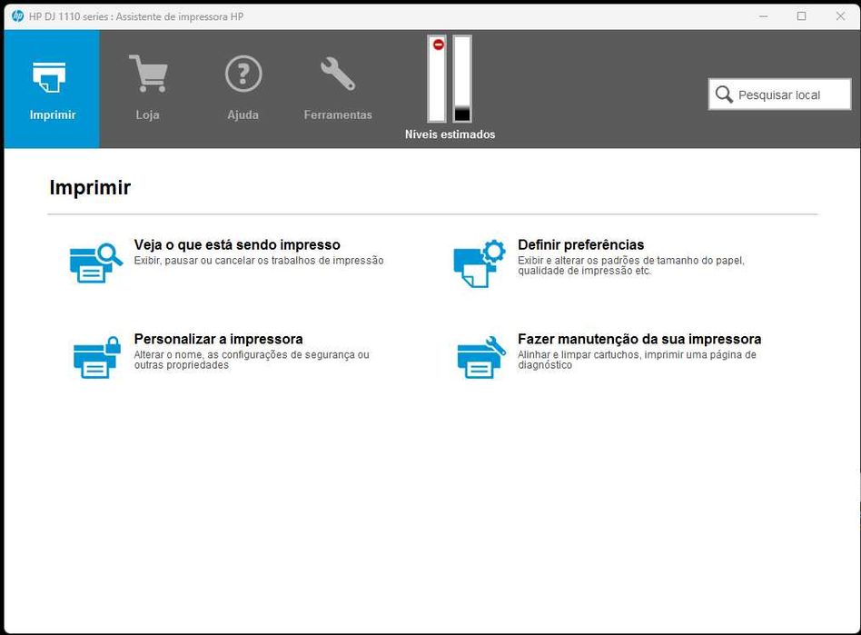 Impressora HP Deskjet 1110