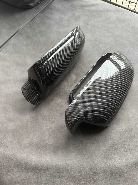 Накладки дзеркал карбон Audi A3 A4 A5 A6 A7 Тюнінг Накладка Дзеркало