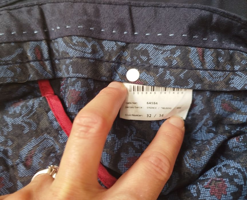 Spodnie Lavard granat 32/34