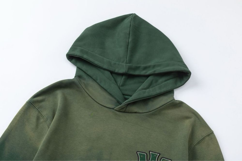 AMIRI зеленое черное худи мужское оверсайз унисекс винтажное оригинал