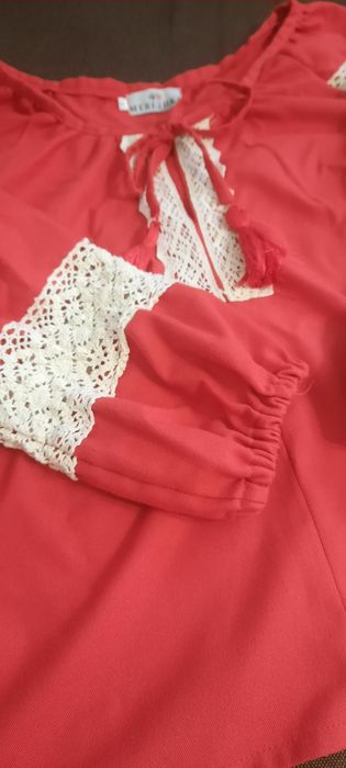 Лляна блуза вишиванка Merezhka