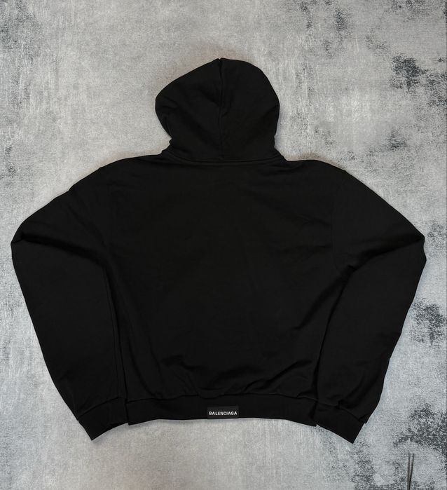 Balenciaga tab worn-out black zip-up hoodie 1:1: 4 900 грн. - Худи
