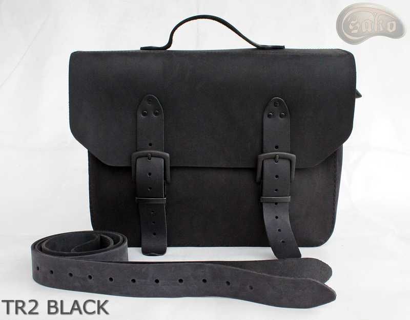 Torba TR2 BLACK na ramię skórzana skóra naturalna unisex SAKO