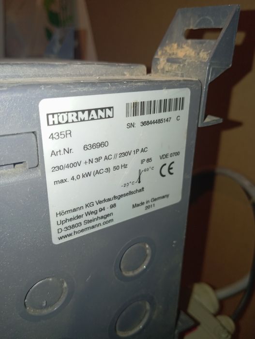 HORMANN 435R sterowanie+napęd steckantrieb s14