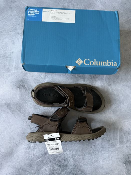 Чоловічі замшеві босоніжки columbia, розмір 42