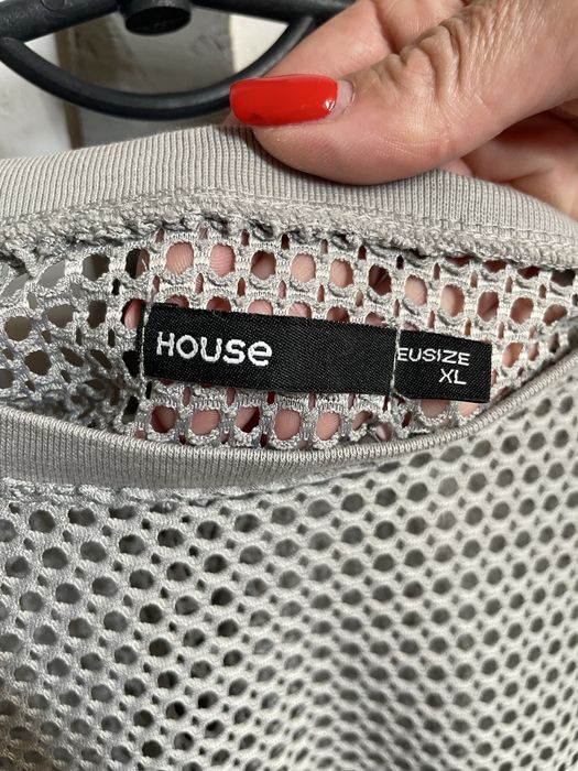 Кофта серая сетка