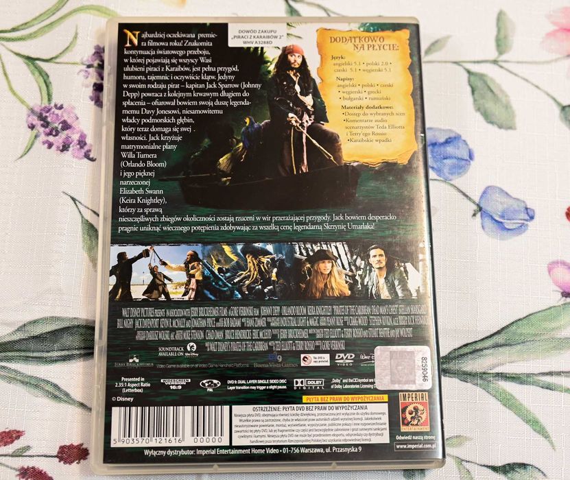 Piraci z Karaibów: Skrzynia Umarlaka - płyta DVD