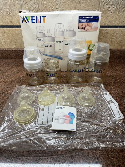 6 Biberões Philips Avent, 1 Biberon Chico