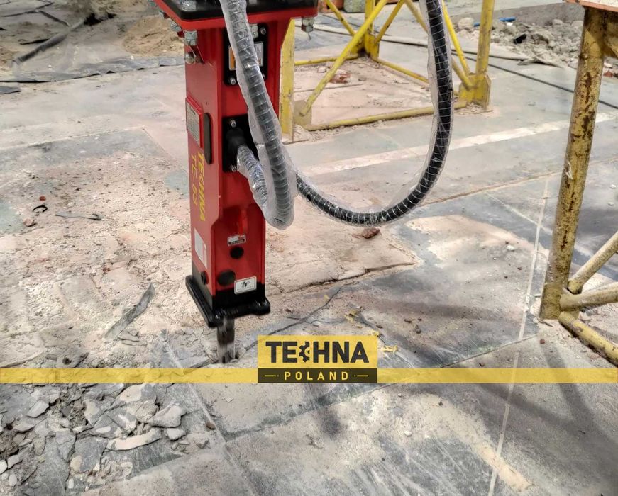 Młot hydrauliczny MINIkoparka 0,8-2.5 tony Techna TE-40 128 kg Jcb CAT