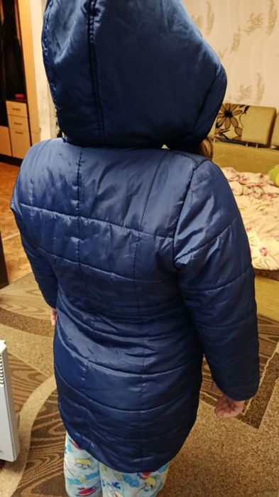 Зимний пуховик куртка девочке 7 лет