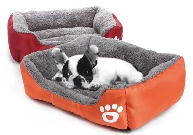 Лежанка пуф зимова м'яка для тварин котів собак р.L, чорна/сіра/зелена