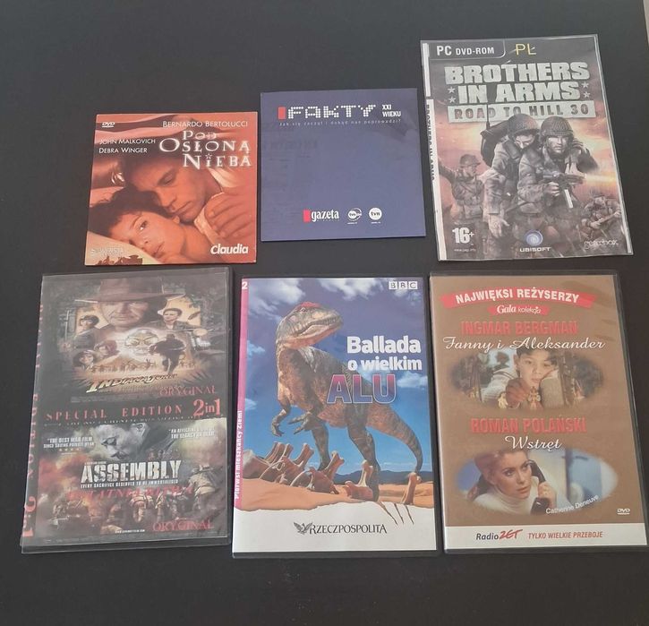 Plyty dvd rozne zestaw