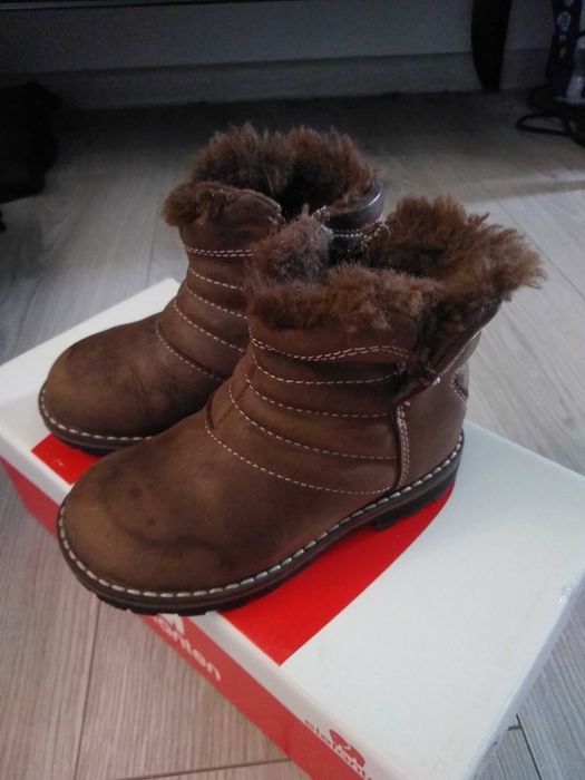 Kozaki kozaczki skórzane ocieplane 22 Elefanten