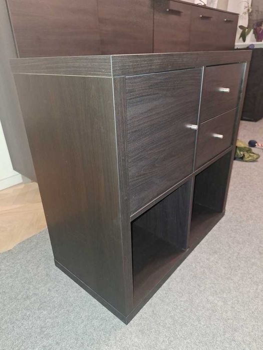 Kallax Ikea ciemny brąz