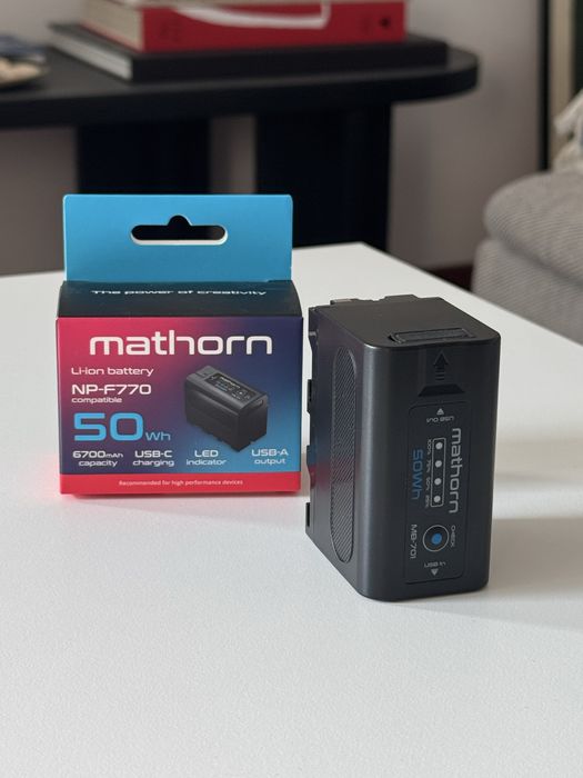 Mathorn NP-F770 MB-701 akumulator USB-C