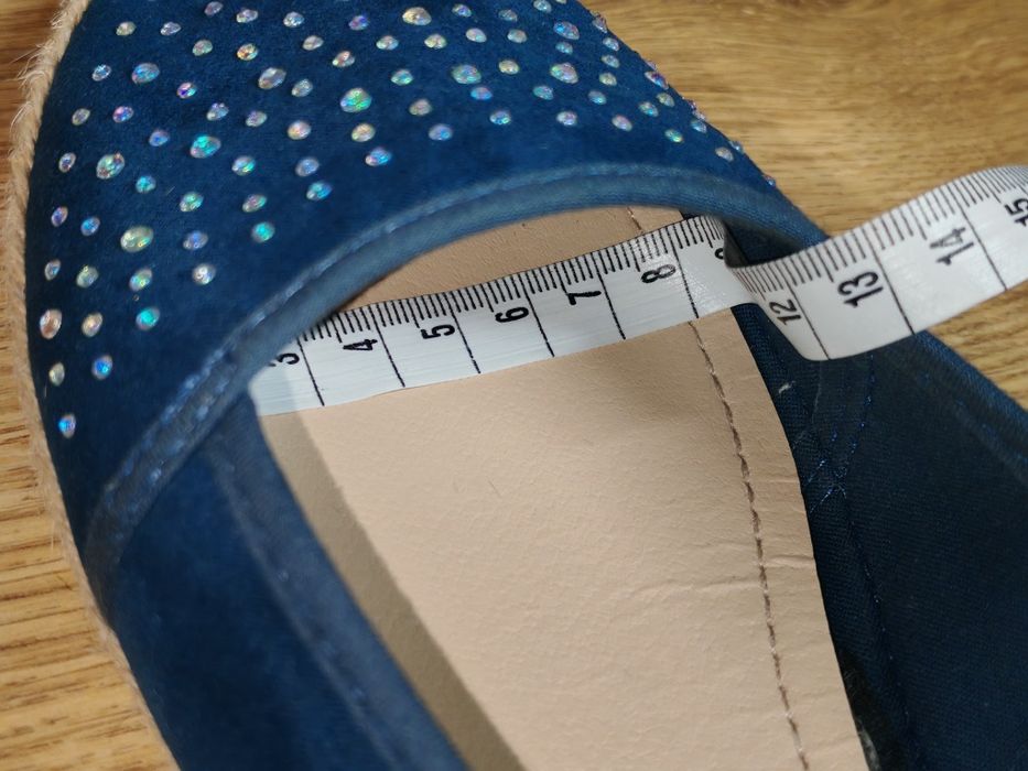 Espadryle baleriny Jenny Fairy błyszczące cyrkonie diamenciki