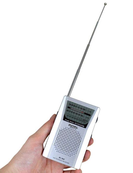 Радіоприймач Indin BC-R60 - FM\AM, міні радіо на батарейках, радио