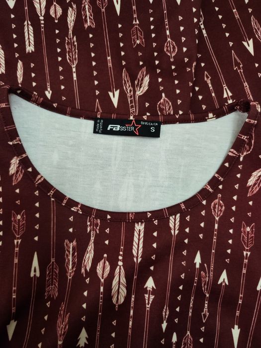 Vestido bordeaux S da FB Sister