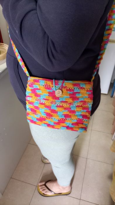 Bolsa em crochê 100% algodão