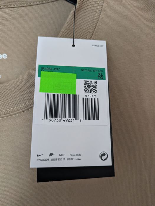 Nike tee luźny krój XL nowa 100% bawełna