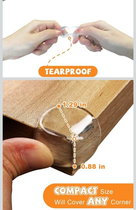 Захисні бар'єри для кутів CalMyotis, дитячі кутові захисні бар'єри