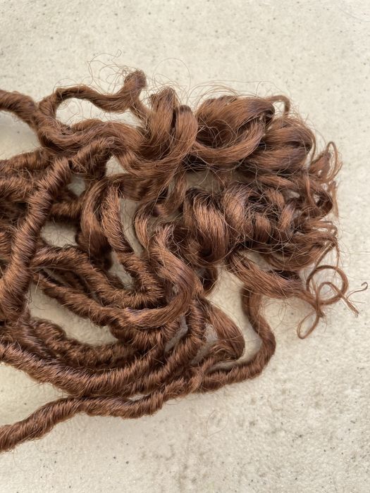 Dredloki faux locs brazowe syntetyczne