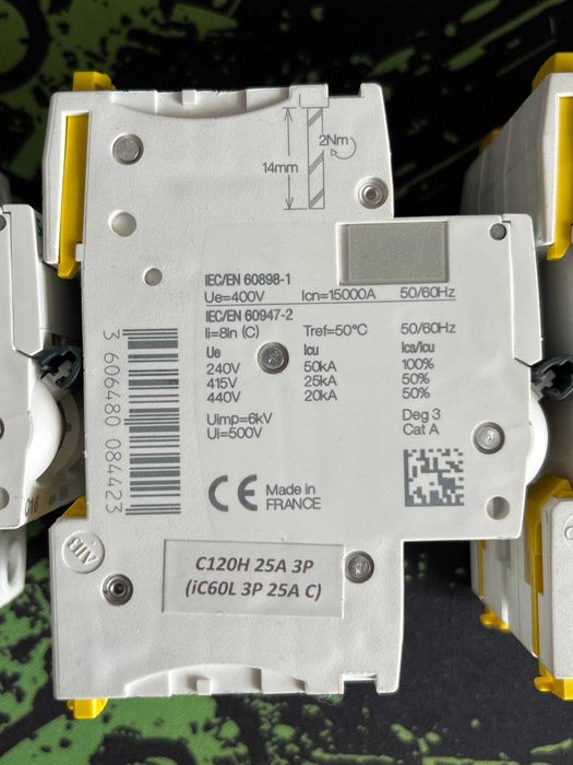 Автоматичний вимикач Schneider Electric iC60L 3P (16, 25, 32, 40) А