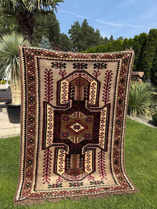 Wełniany Kazak Kaukaz dywan Kaukazki r.tkany 220x150 galeria 12 tyś