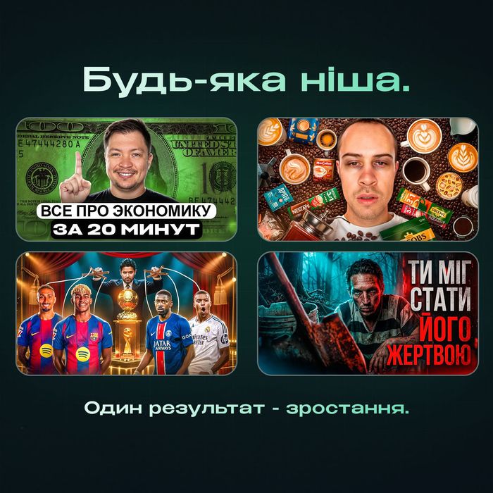 Прев'ю YouTube для каналів, які хочуть рости | Дизайн обкладинок