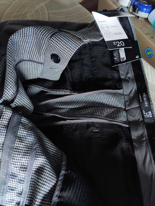 Джинсы (chino Primark United Kingdom w34 stretch grey.
