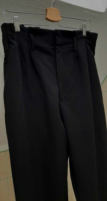 Spodnie paper bag 38 M haremki czarne H&M bdb hit 
Kolor granatowy
Dob