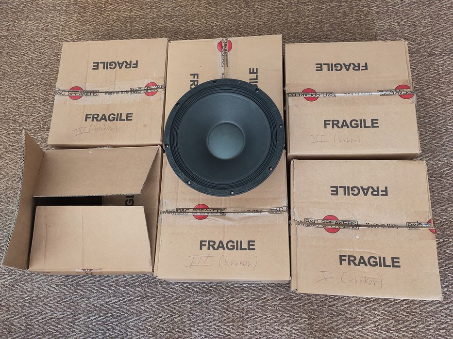 6x B&C 12PE32 - TO REPAIR - For bass heavy sound system or recycling magnets