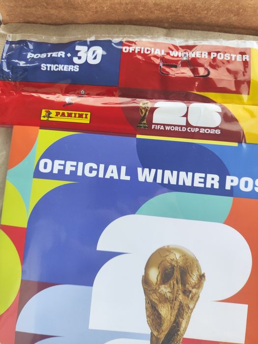 Panini winner set poster 30 naklejek wc 2026