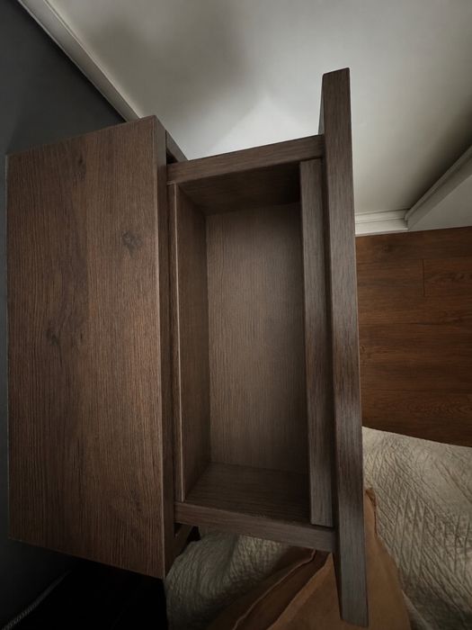 Szafki nocne wiszace 40x20x13 DWIE orzech