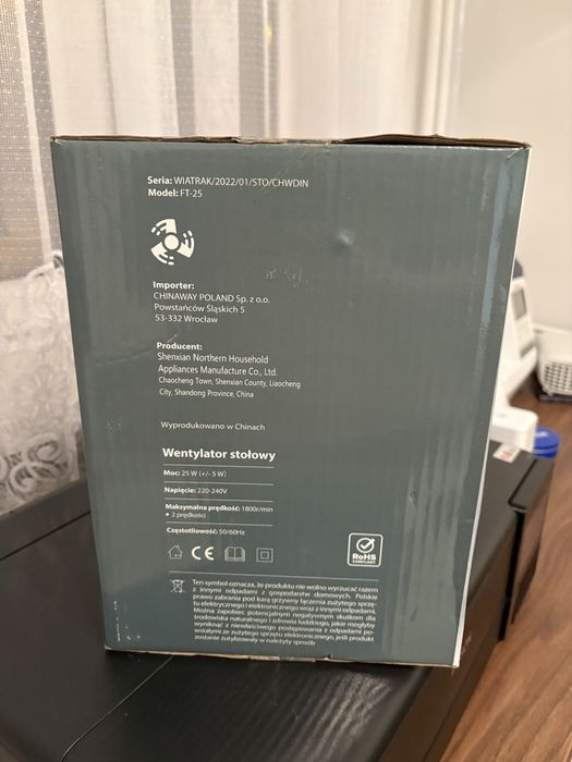 Wentylator stołowy 23 cm