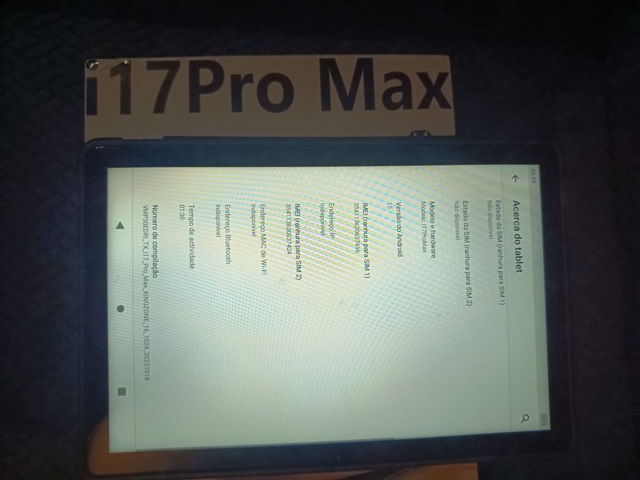 Tablet KINGZONE i17Pro Max de 10.1 polegadas.