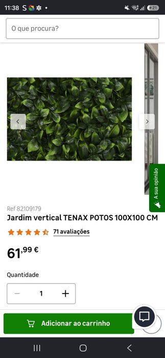 Painel jardim vertical