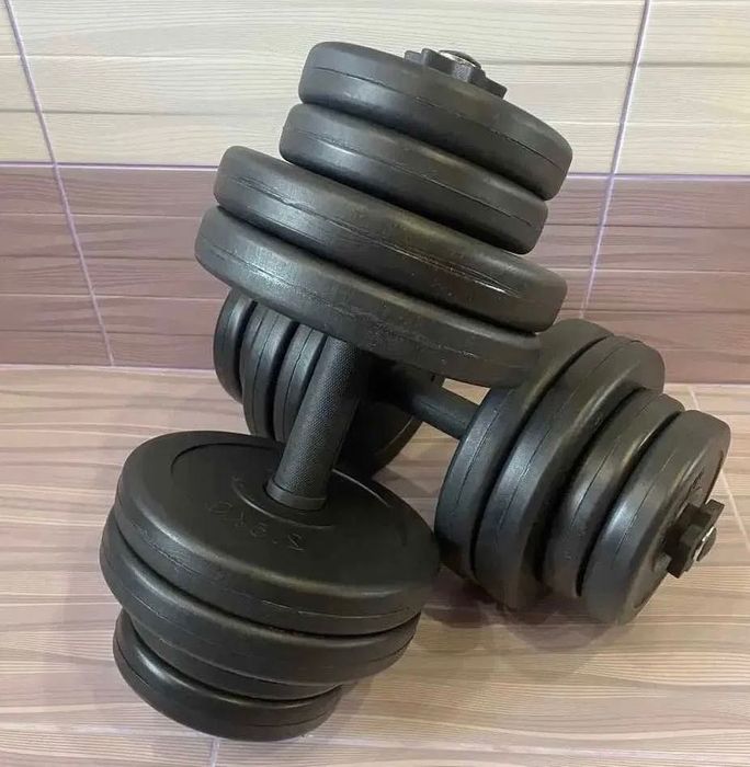 ЗНИЖКА Гантелі розбірні 32 кг комплект