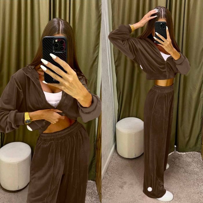 Жіночий спортивний костюм велюровий / спортивний костюм с капюшоном