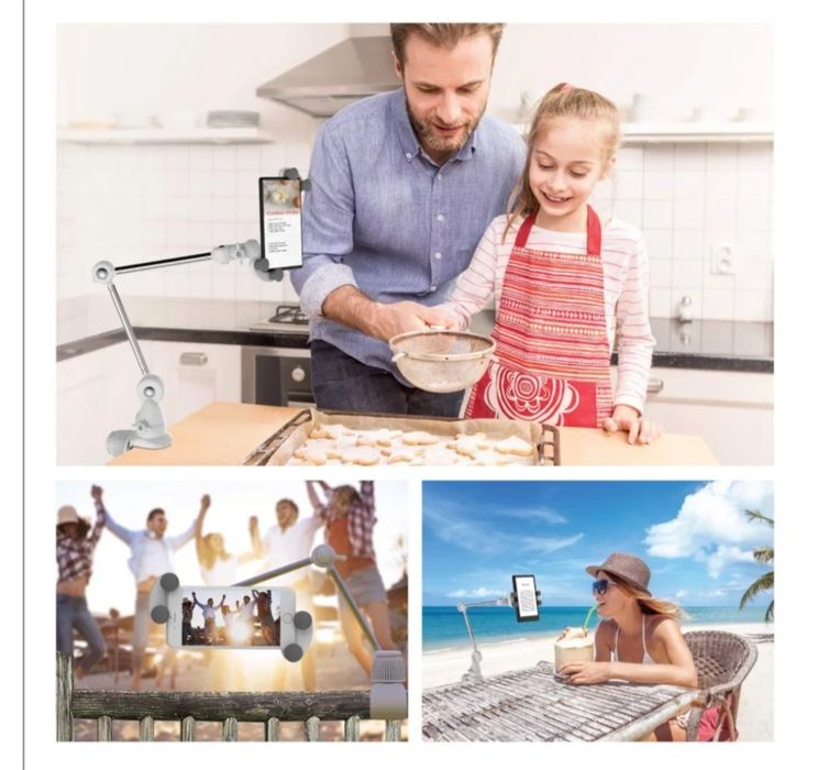 Uchwyt mocujący do tabletu dla urządzeń 4-12 cali,