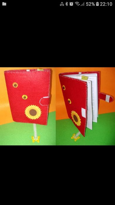 Carteiras e capas em feltro
