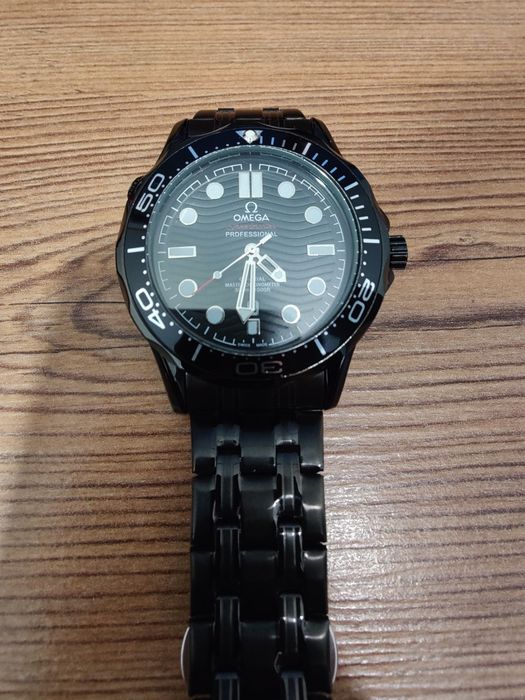 Seamaster czarny, kwarcowy, super jakość.