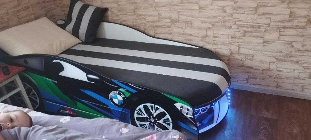 Ліжко машина, дитяче ліжко, кровать машина, детская кроватка