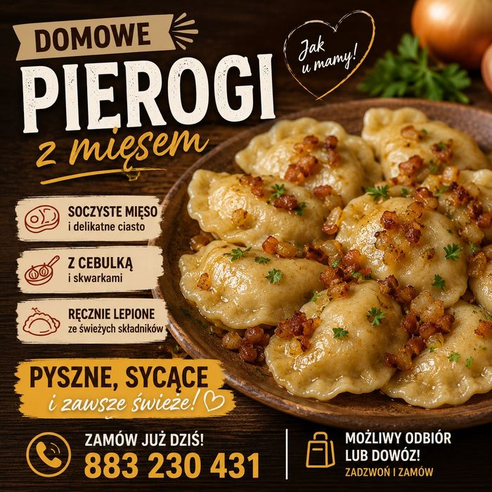 Domowe pierogi ręcznie robione